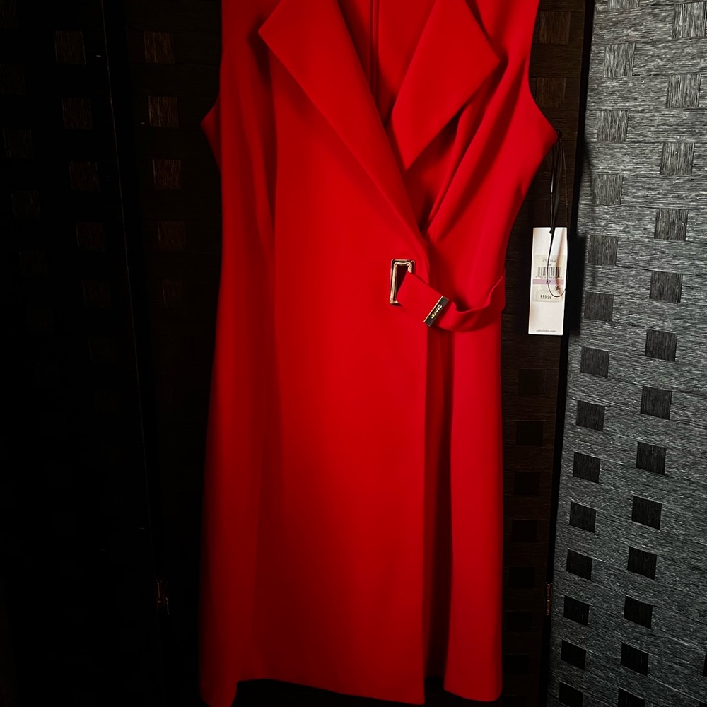 Never Worn - Red Calvin Klein Dress 6P
